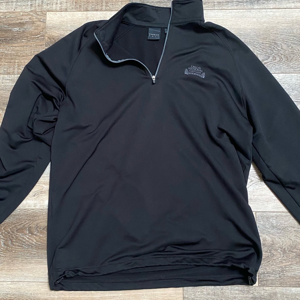 Black Quarter Zip Golf Pullover